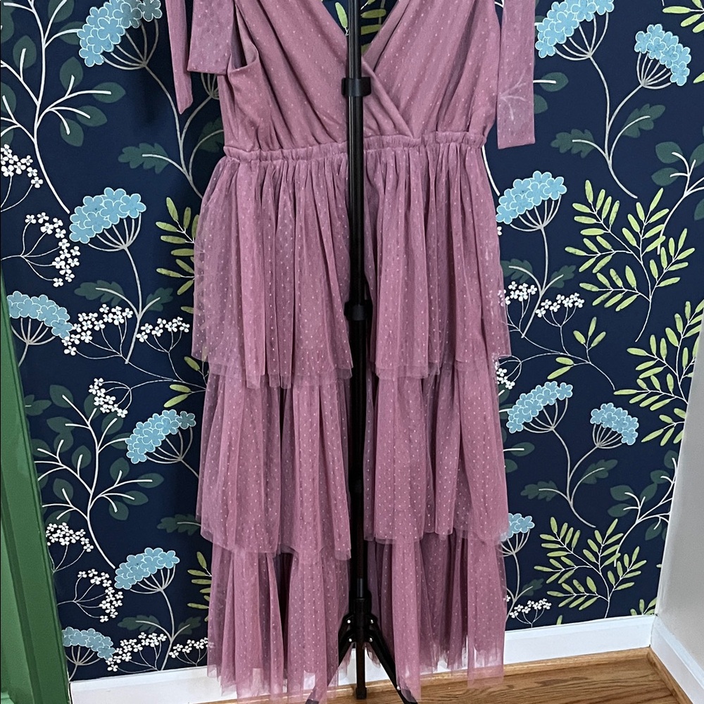 Chic Dusty Pink Backless Dress Size M - Picture 10 of 10